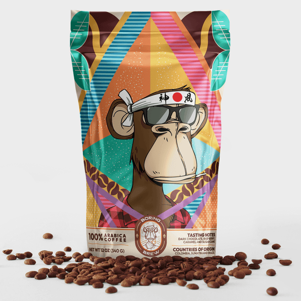Dark Roast Blend Coffee | Colombia, Sumatra, Brazil | BAYC #5502